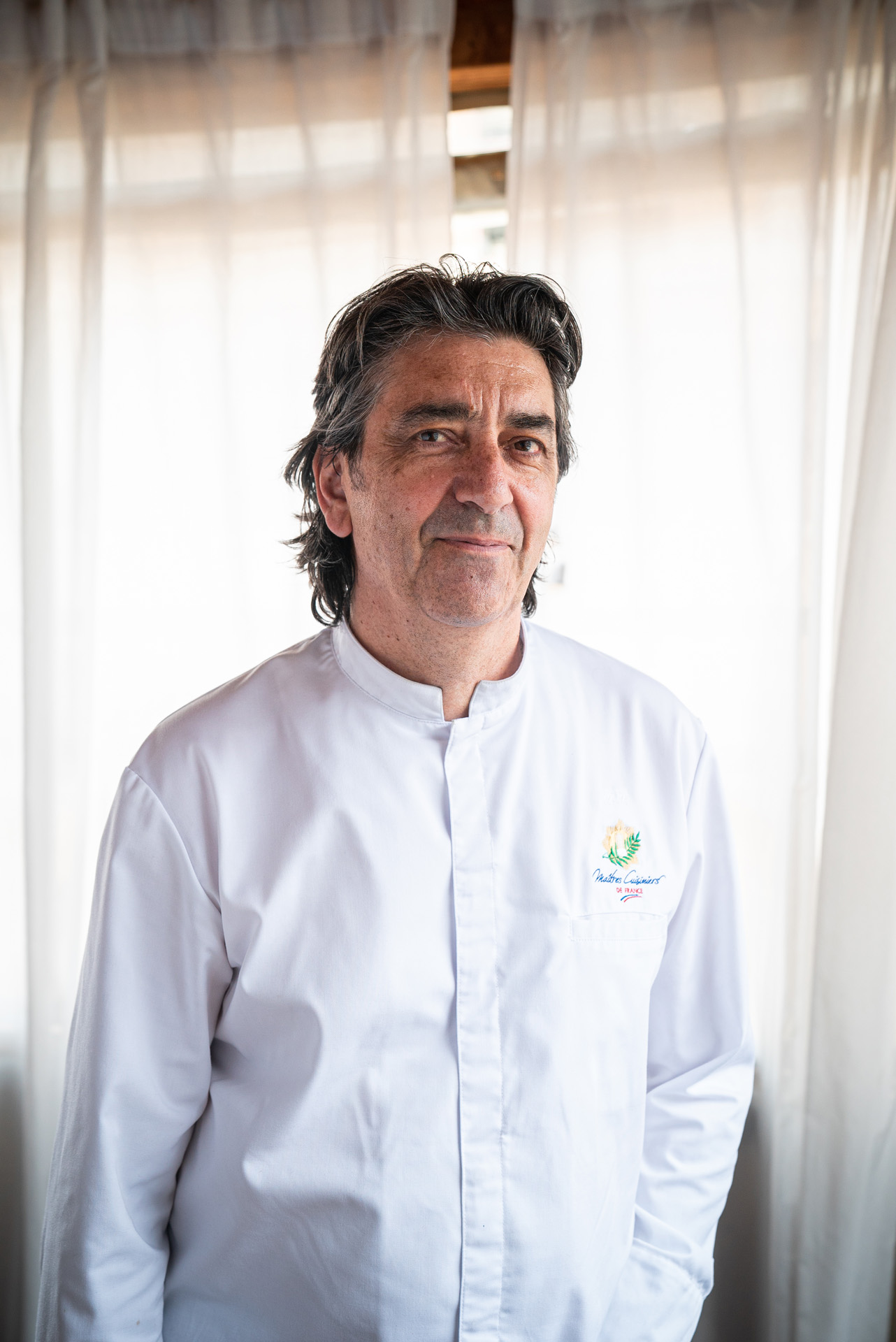 portrait of chef Didier Leroy by Bruno Florin for Van Houtte 100th anniversary