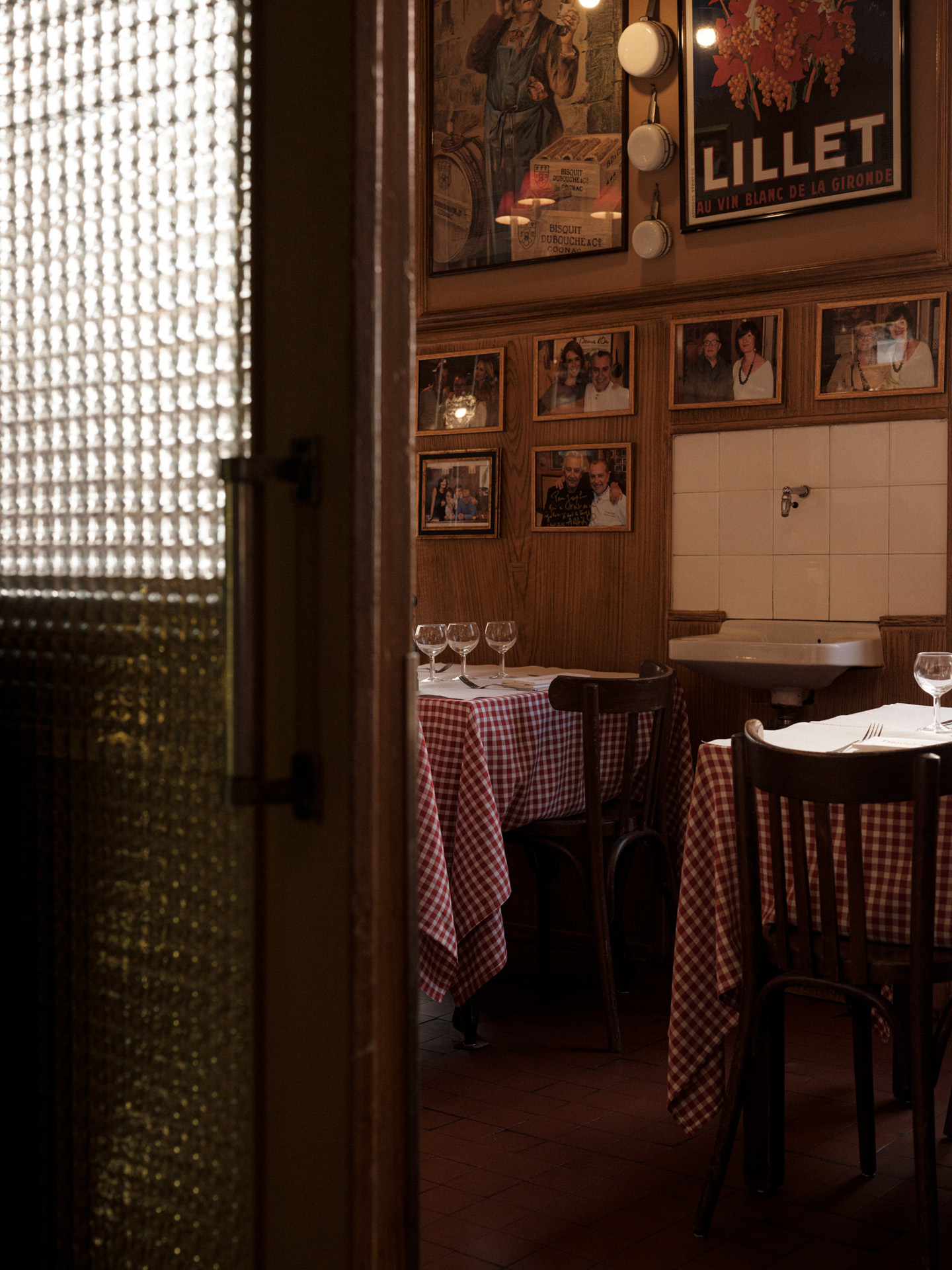 entrance of traditional french countryside restaurant by Alexi Hobbs in Auvergne for Reflets de France