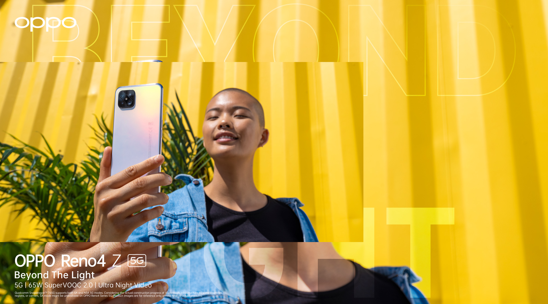 poster campaign Hungry and Foolish for Oppo latest smartphone model photographed and filmed by Simon Duhamel
