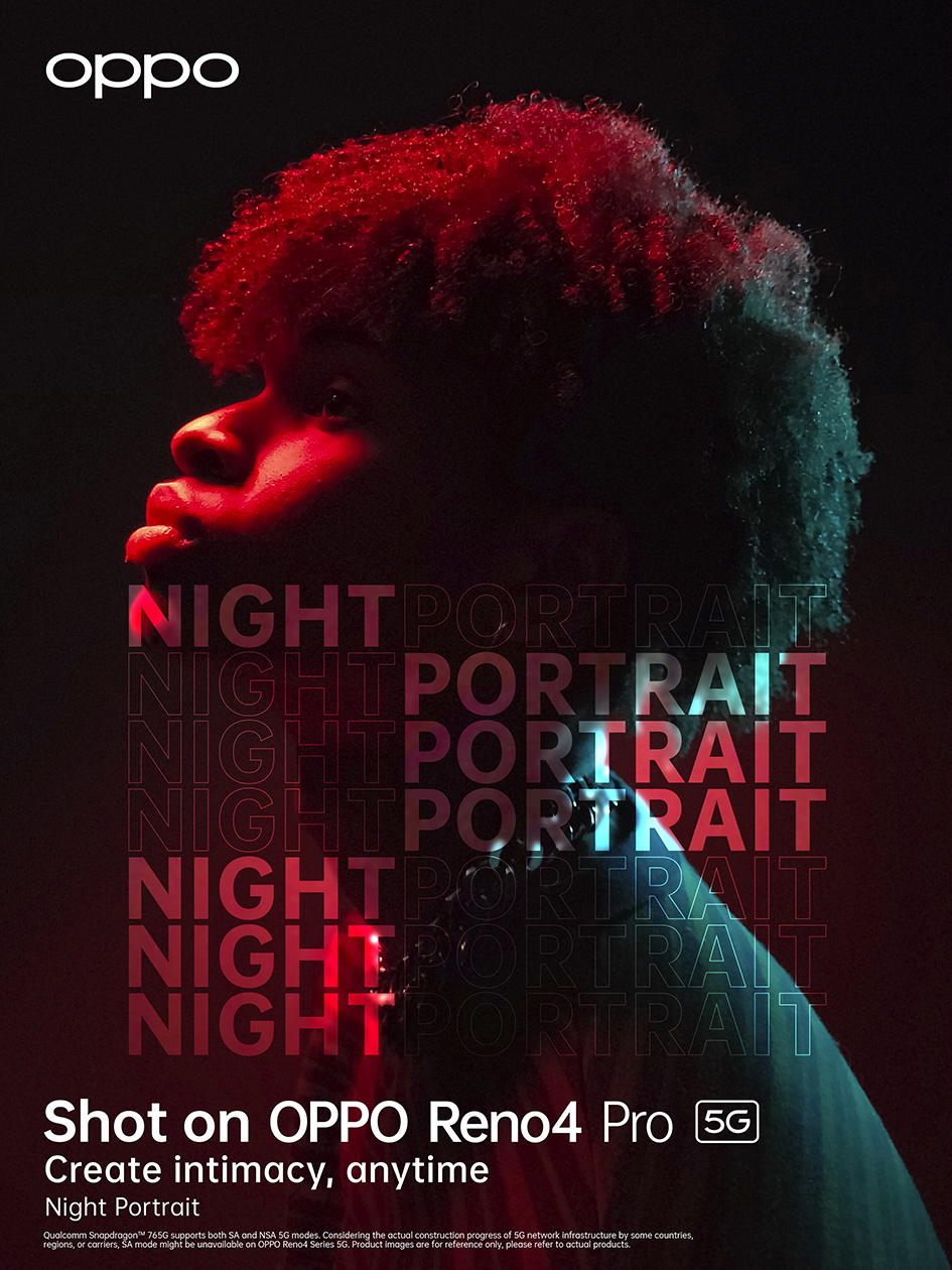 poster campaign Hungry and Foolish for Oppo latest smartphone model photographed and filmed by Simon Duhamel