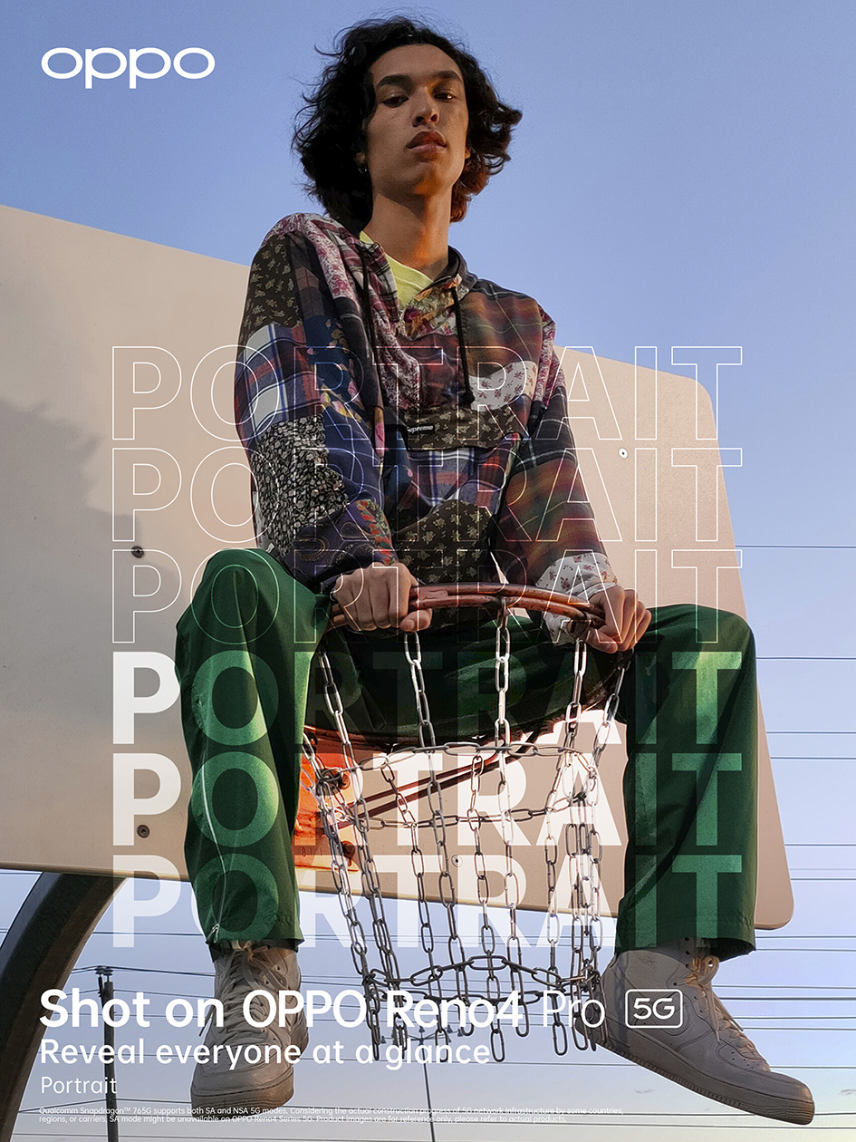 poster campaign Hungry and Foolish for Oppo latest smartphone model photographed and filmed by Simon Duhamel