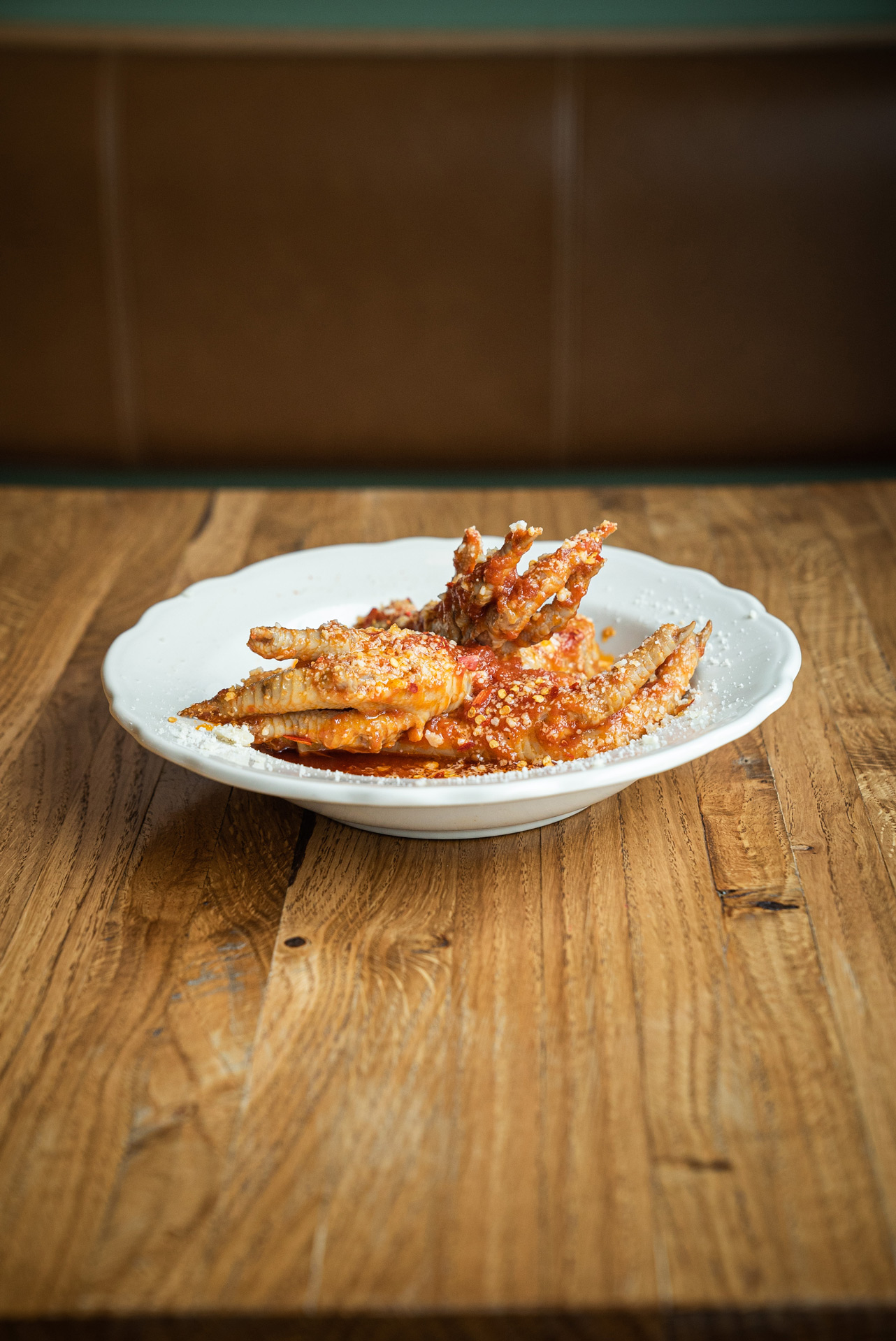 portrait of chef Luca Cianciulli childhood dish at Moccione restaurant by Bruno Florin