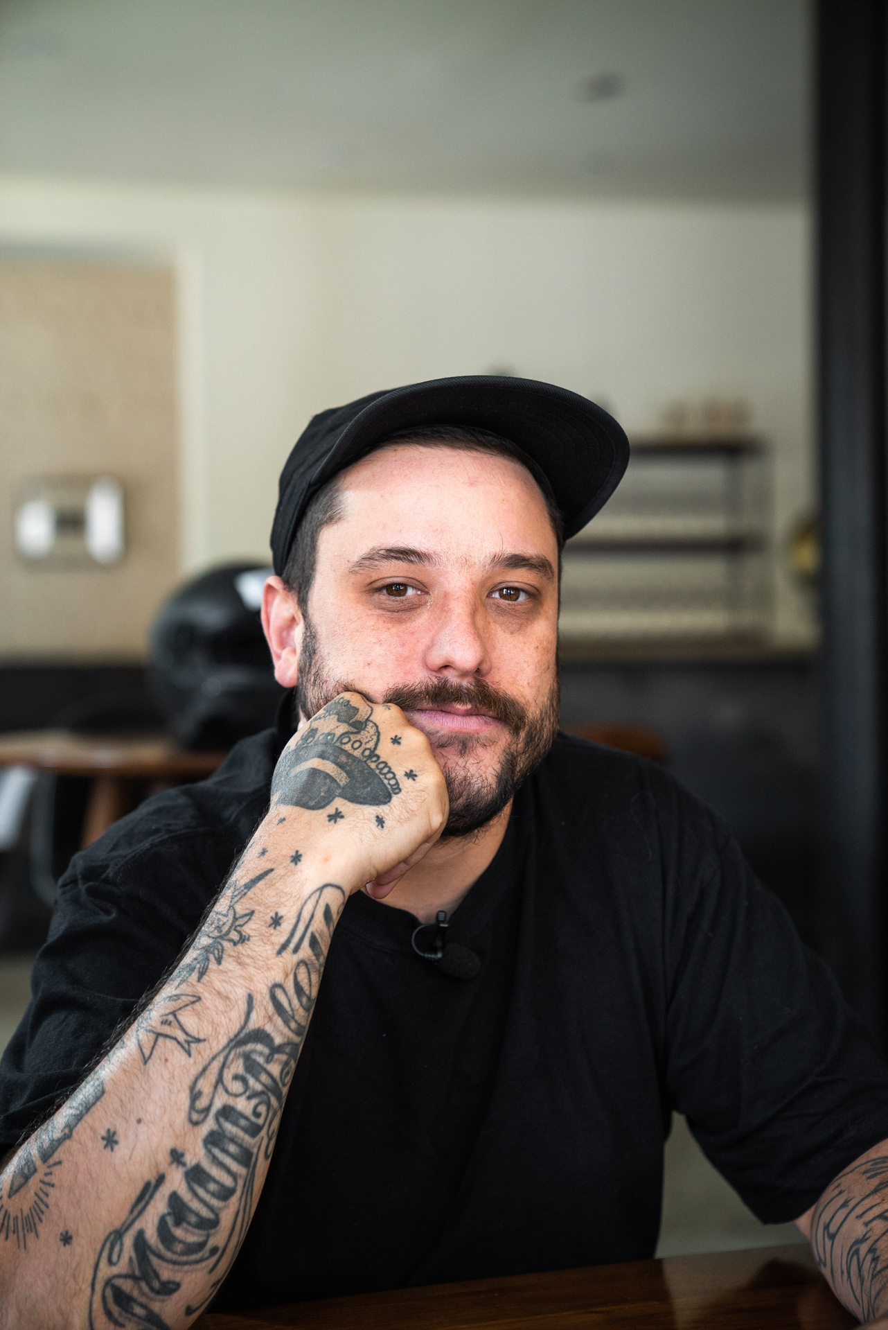 portrait of chef Antonin Mousseau from Le Mousso restaurant by Bruno Florin