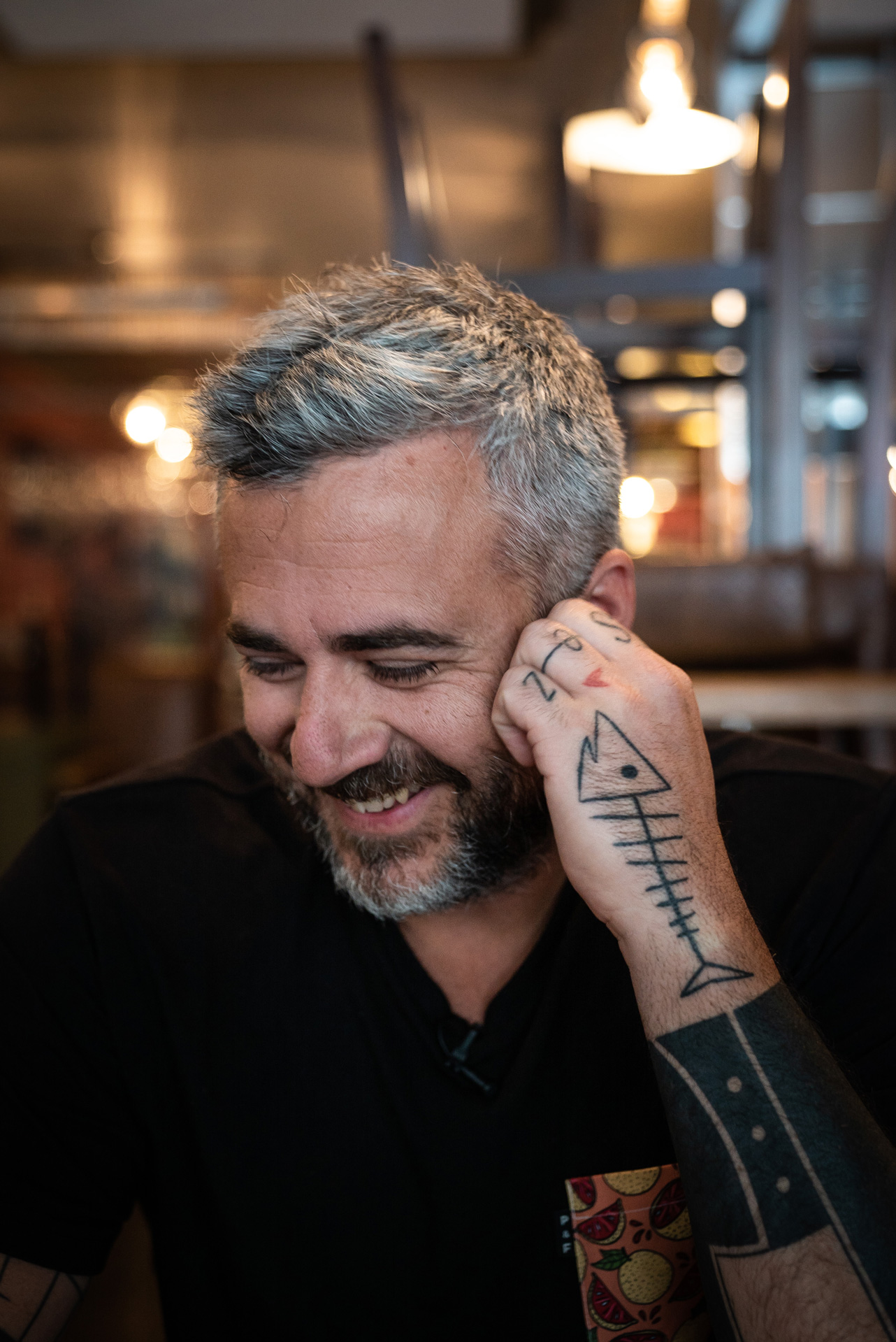 portrait of chef Martin Juneau from Pastaga restaurant by Bruno Florin