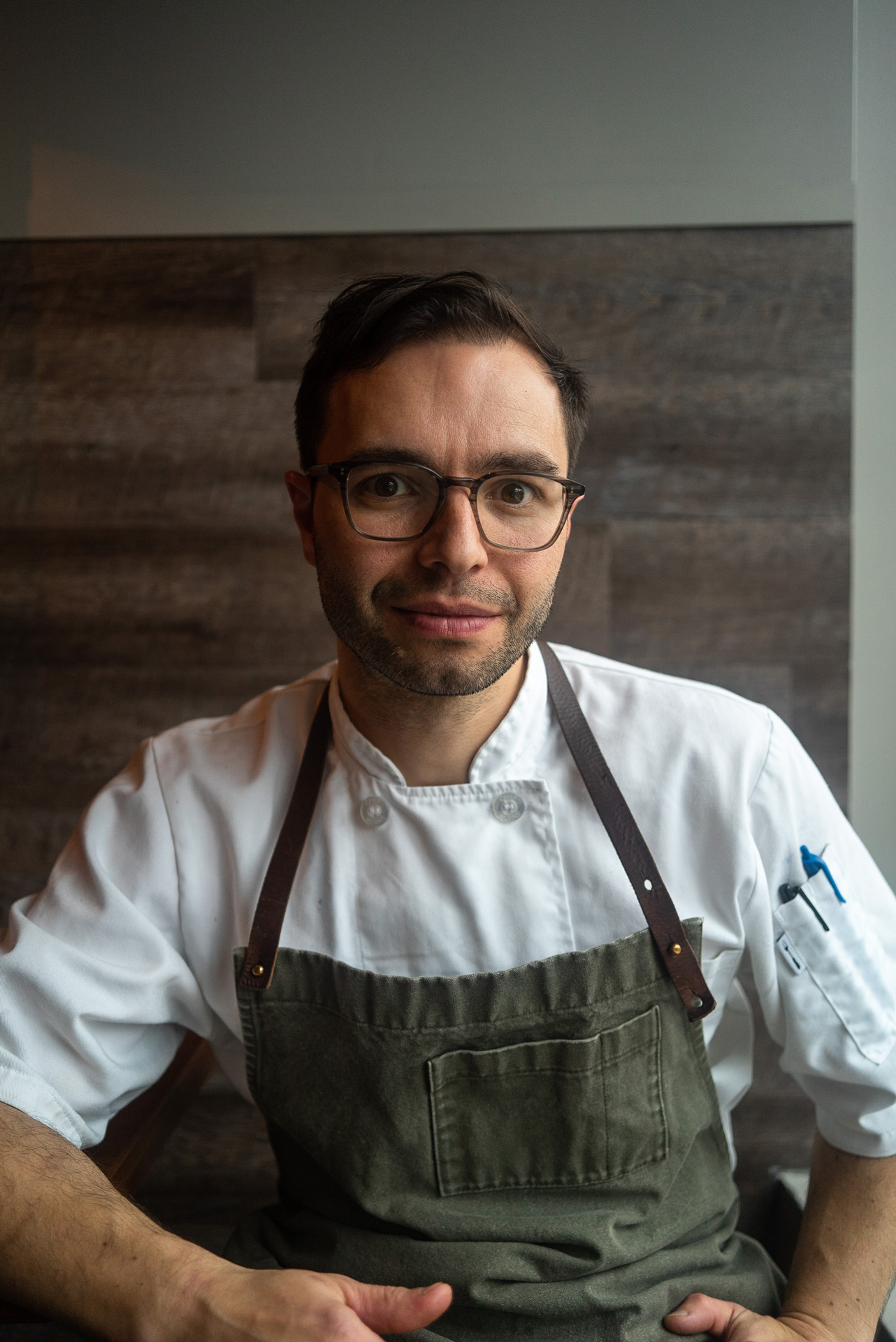 portrait of chef Patrice Demers by Bruno Florin