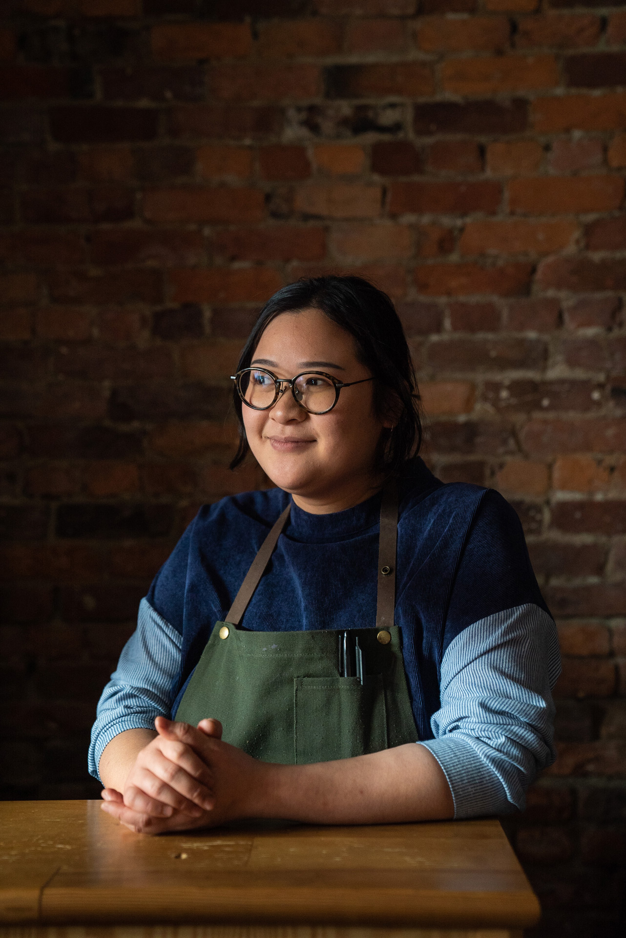 portrait of Anita Feng chef at Candide restaurant by Bruno Florin