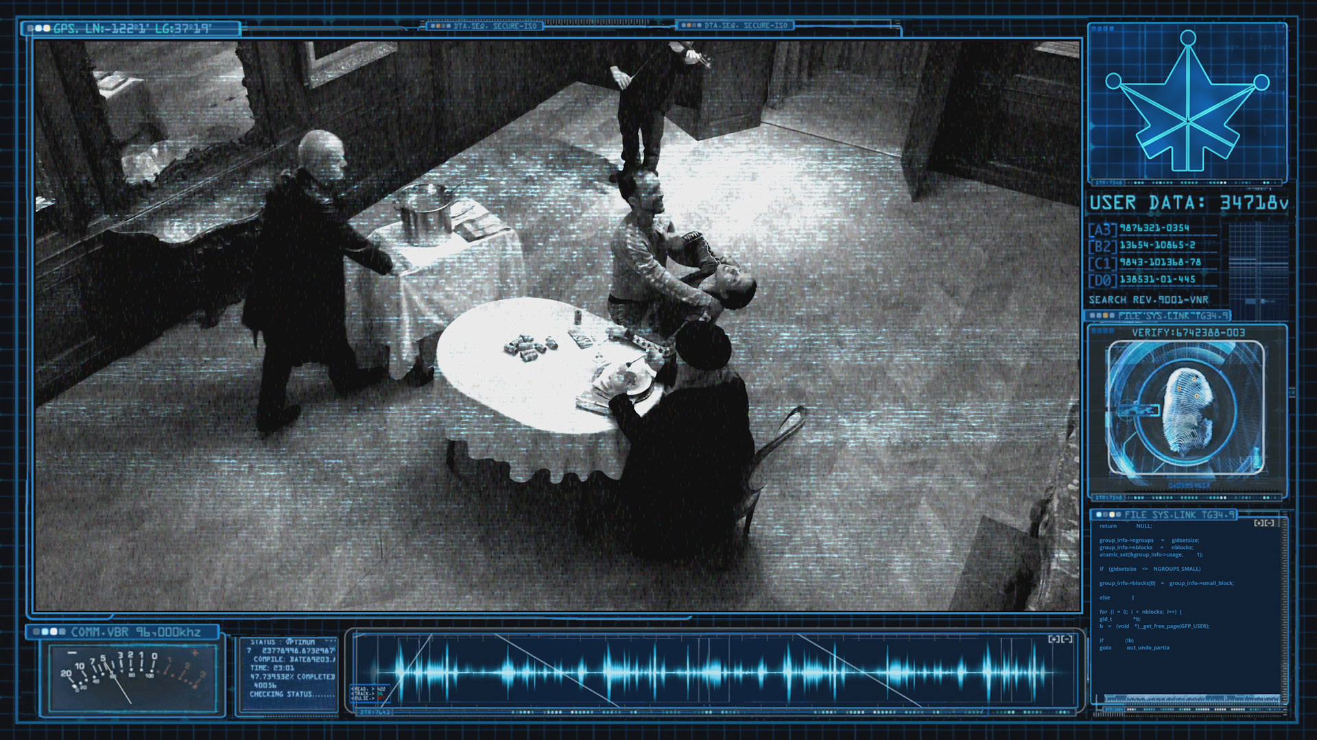 screenshot of fake CCTV for TV series La Loi C'est La Loi filmed by Les Gamins for TV5 Unis