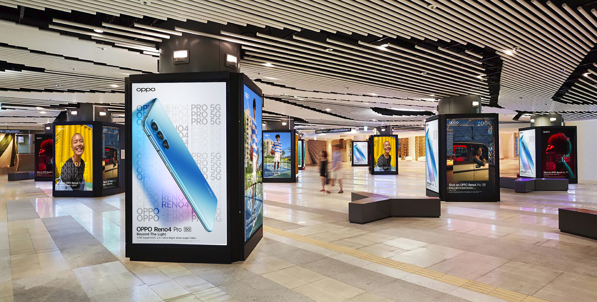 poster campaign Hungry and Foolish for Oppo latest smartphone model photographed and filmed by Simon Duhamel