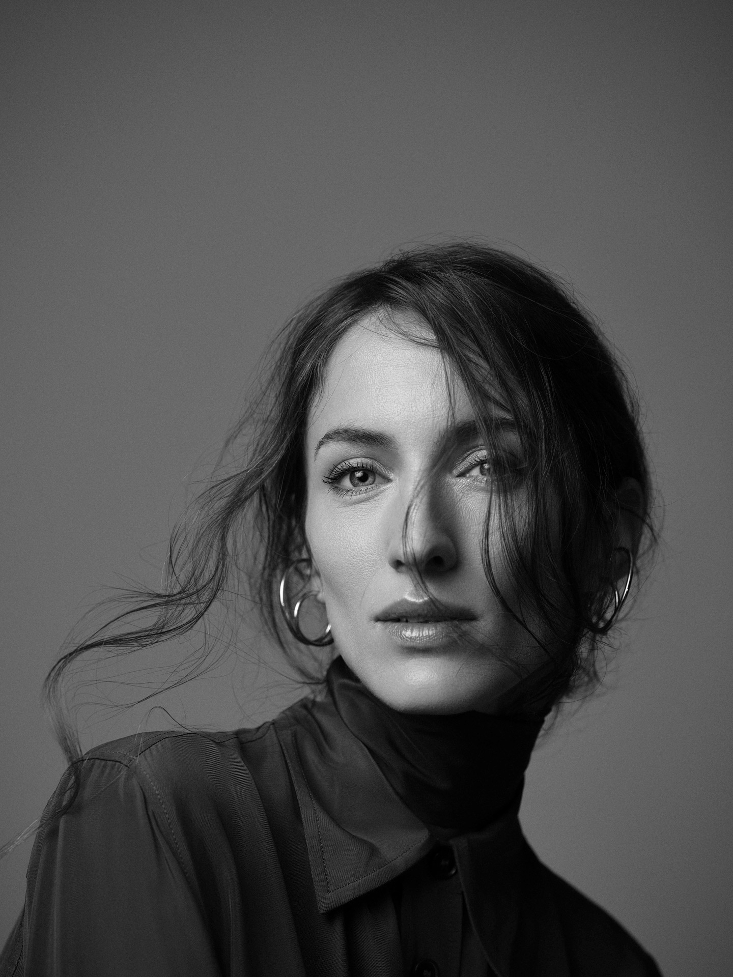female model by Maxyme G. Delisle for Jean-Paul Fortin's Autumn 2019 Lookbook
