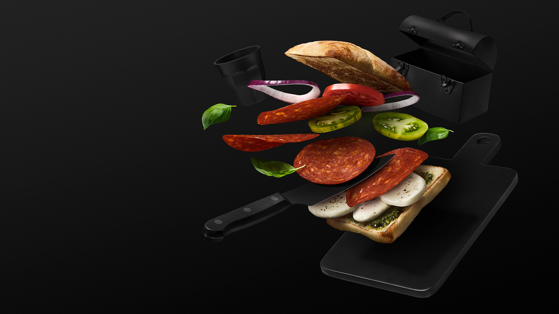 chorizo ham photographed by Mathieu Lévesque for Fantino & Mondello with Rethink agency
