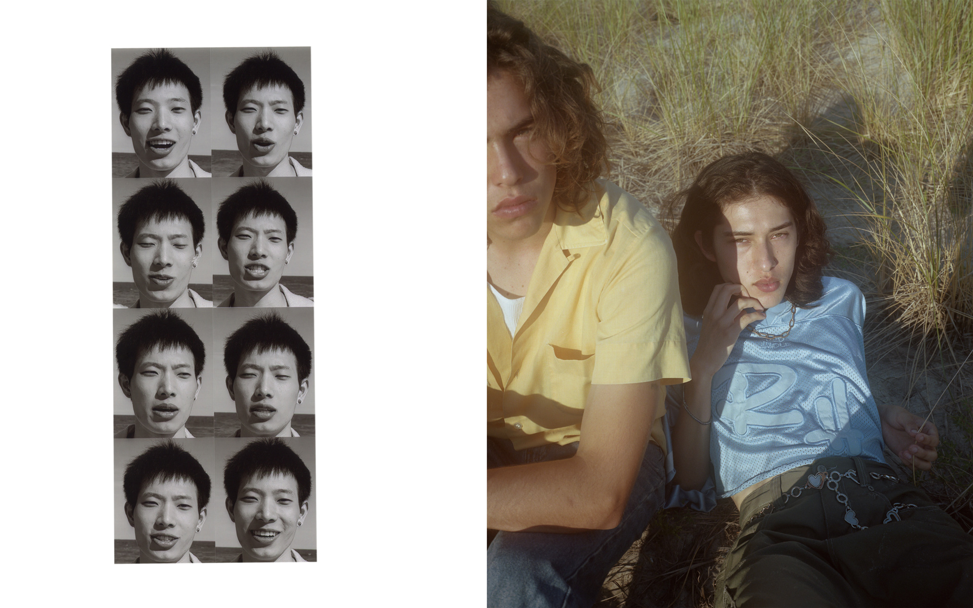 collage of two pictures by Oumayma B. Tanfous for DAZED