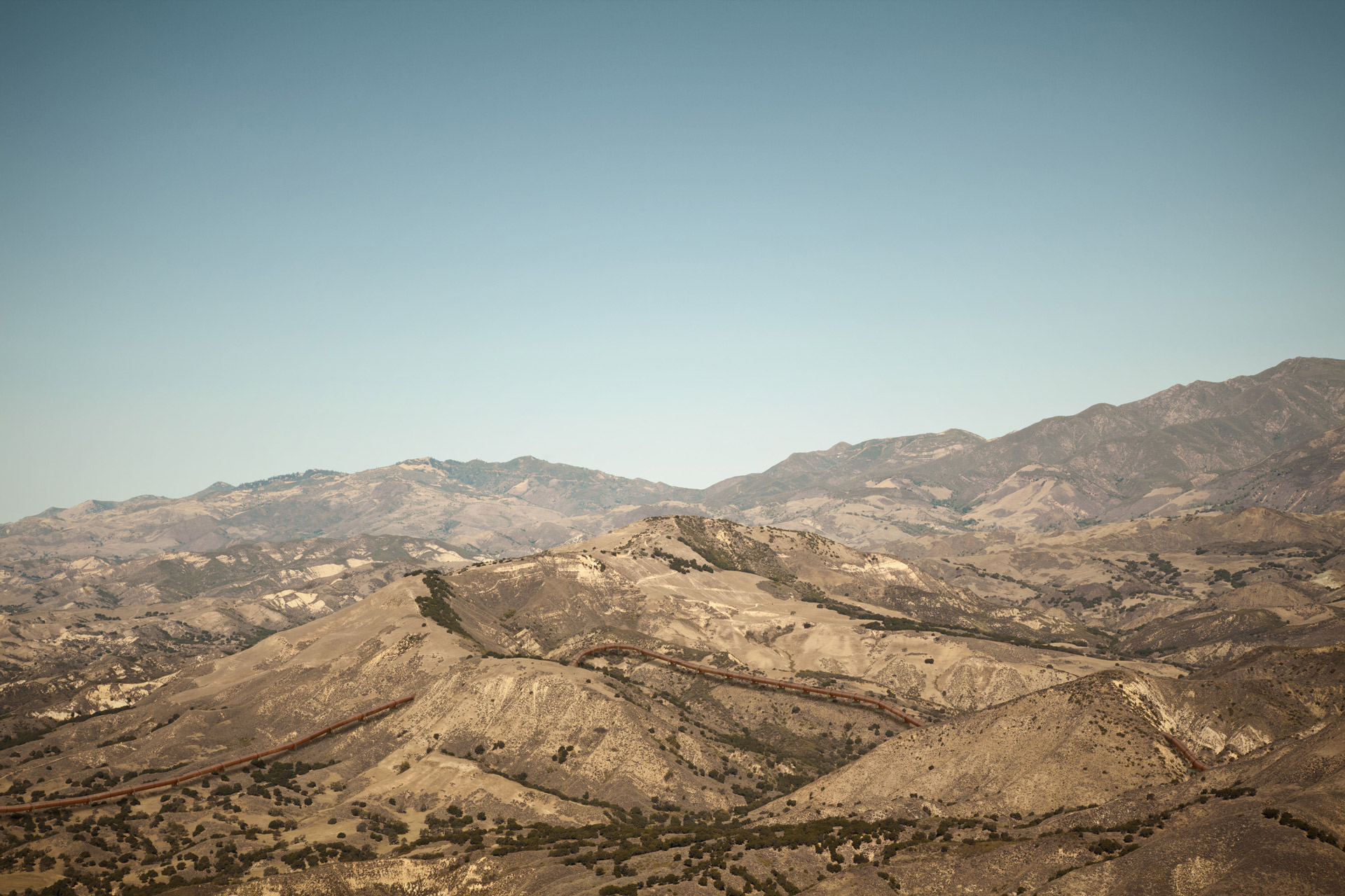 pipelines going through mountains by Simon Duhamel for Pipeline