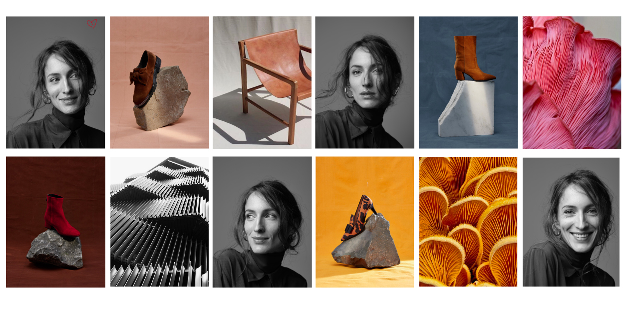 selection process of pictures taken by Maxyme G Delisle with artistic direction from Studio TB for Jean-Paul Fortin Fall collection