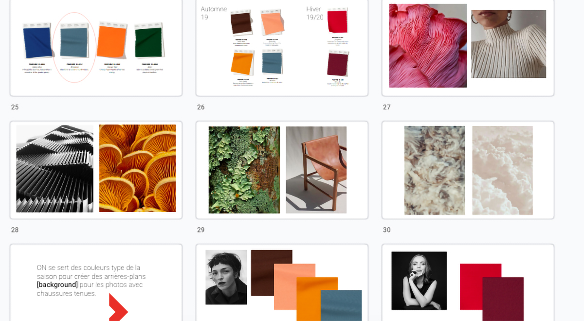research of moods and aesthetic pictures by Studio TB for Jean-Paul Fortin Fall collection